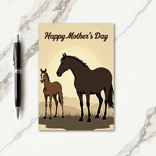 Layered Hills Mothers Day Card