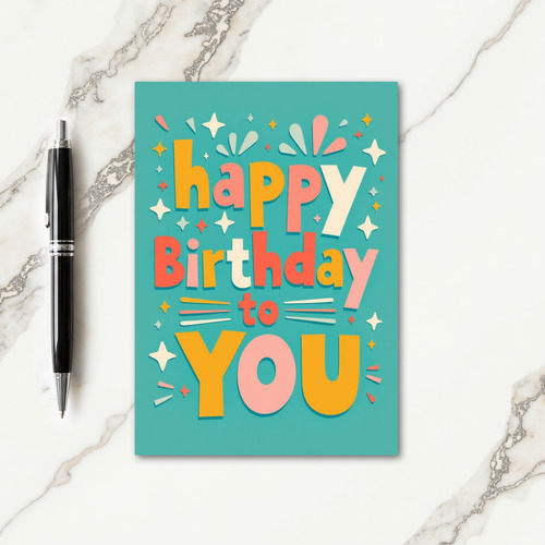 Layered Wishes Birthday Card