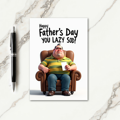 Lazy Sod Fathers Day Card