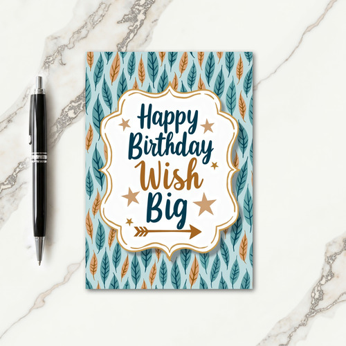Leafy Birthday Wishes Card