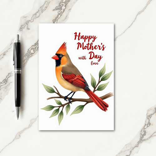Leafy Branch Mothers Day Card
