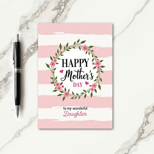 Leafy Mothers Day Daughter Card
