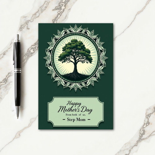 Leafy Mothers Day Mandala Card