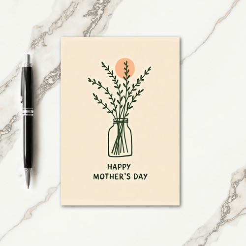 Leafy Sprigs Mothers Day Card