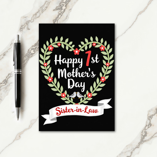 Leafy Wreath Sister In Law Card