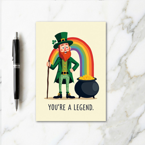 Legend Leprechaun Celebration Card