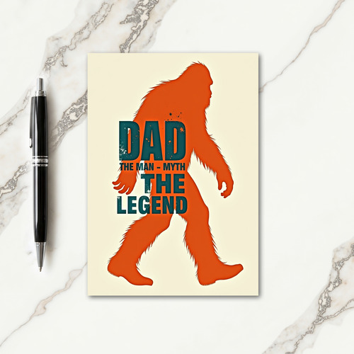 Legendary Dad Silhouette Card