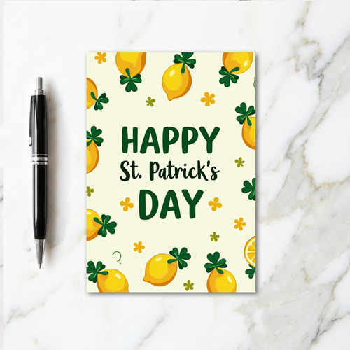Lemons And Luck St Patricks Day Card