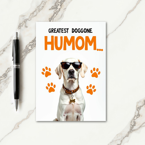 Leopard Dog Mom Greeting Card