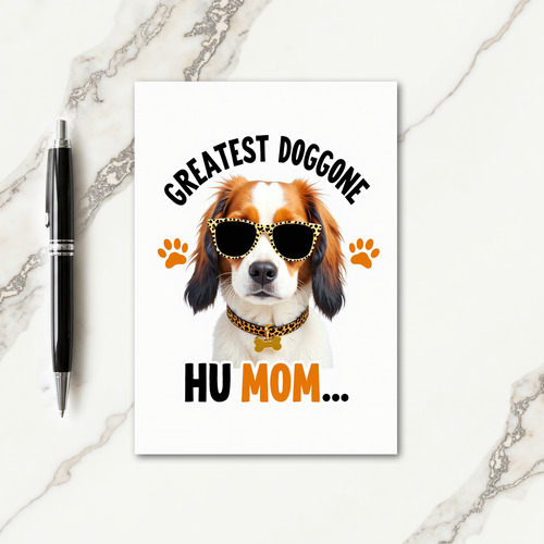 Leopard Dog Pattern Card