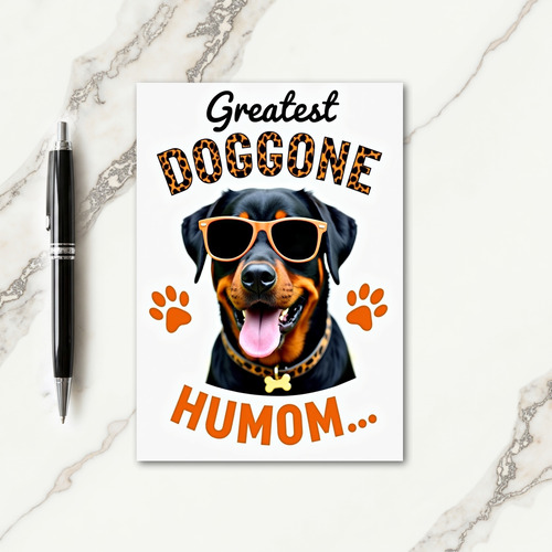Leopard Doggone Humom Card