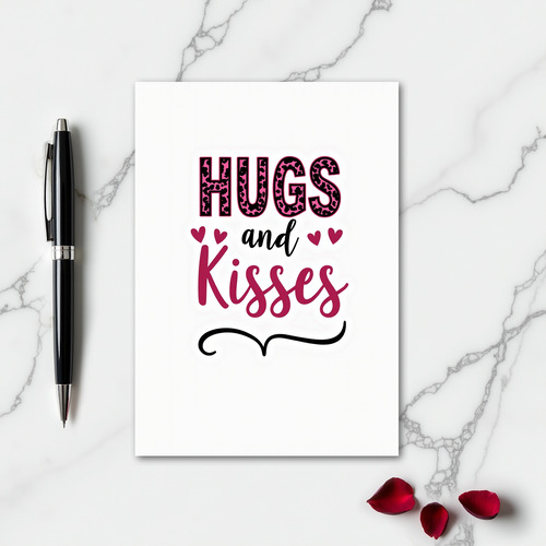 Leopard Hugs Kisses Card