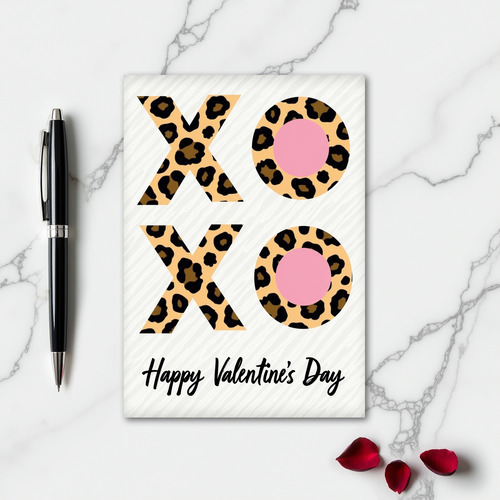 Leopard Love Valentines Day Card