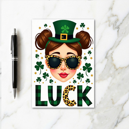Leopard Luck Womens Fashion Card