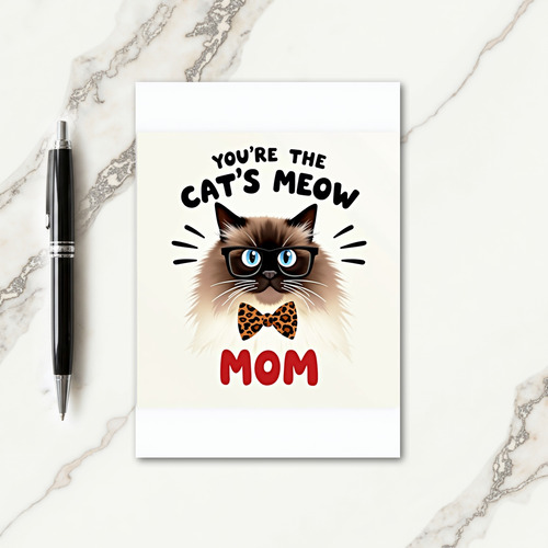 Leopard Print Mom Card