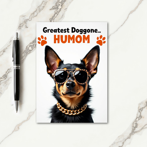 Leopard Pup Best Humom Card