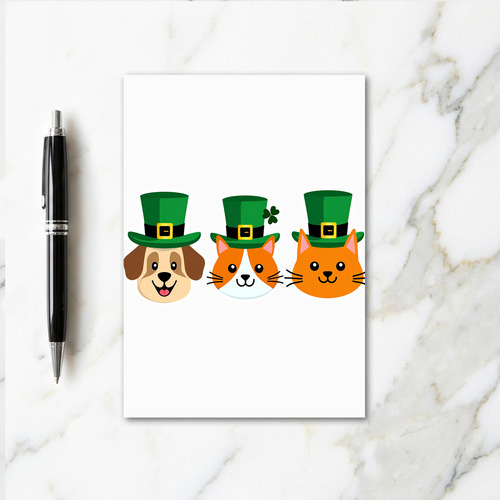 Leprechaun Animal Pattern Card