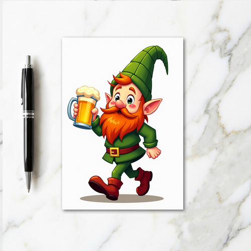 Leprechaun Beer Pattern Card