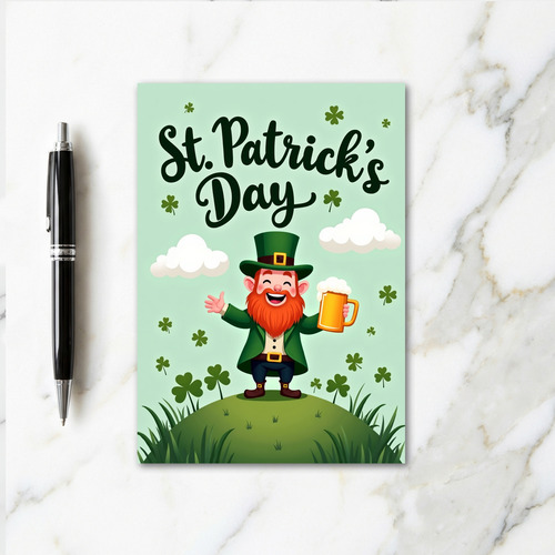 Leprechaun Fun Glitter Texture Card