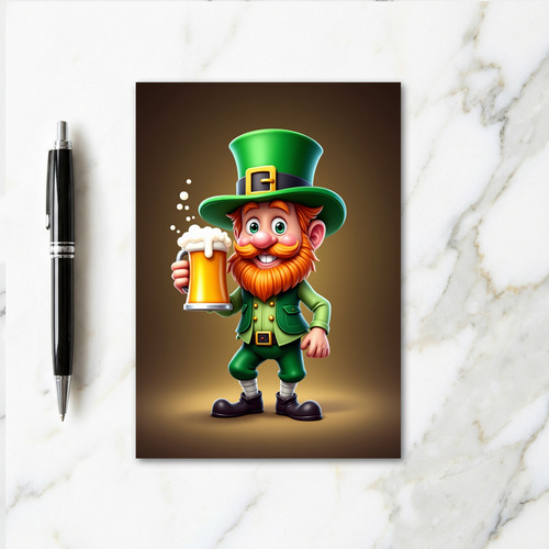 Leprechaun Fun Irish Card