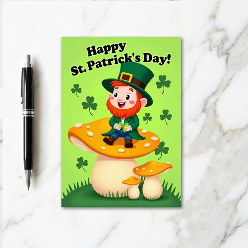 Leprechaun Glitter Texture Card