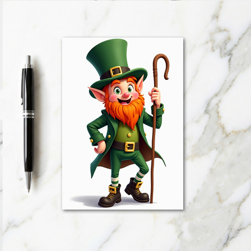Leprechaun Illustration Art Card