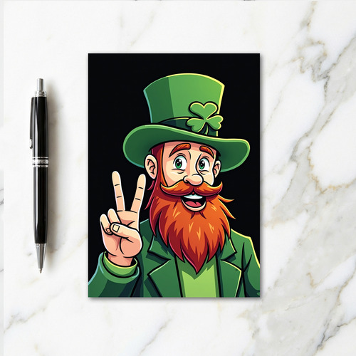 Leprechaun Joy Green Pattern Card