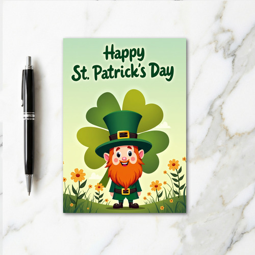 Leprechaun Joy St Patricks Day Card