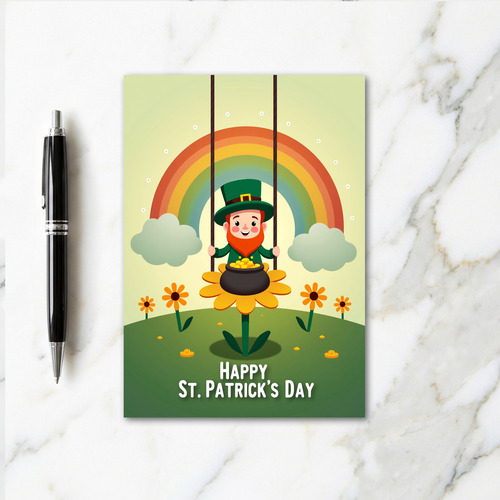Leprechaun Luck Vector Art Card