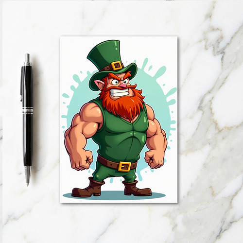 Leprechaun Power St Patricks Card