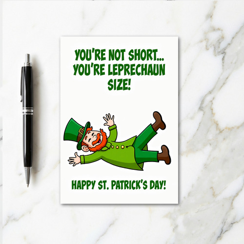 Leprechaun Size Happy St Patricks Card