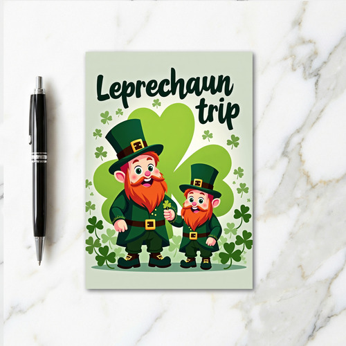 Leprechaun Trip Irish Card