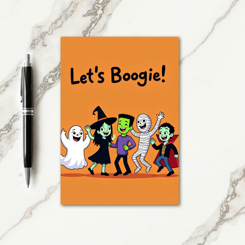 Lets Boogie Fun Card