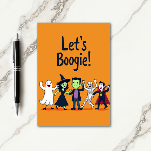 Lets Boogie Halloween Card