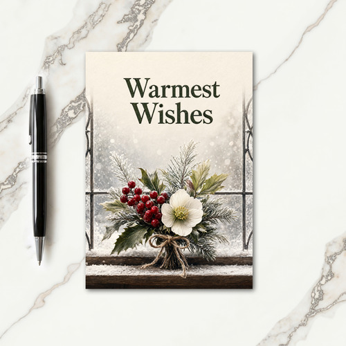 Letterpress Botanical Holiday Cards