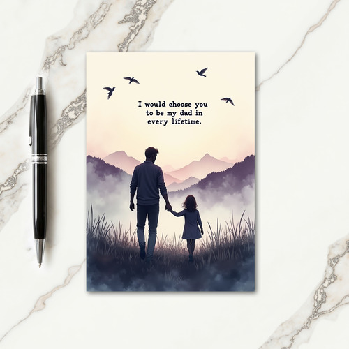 Lifetimes Best Dad Art Card