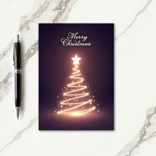 Light Tree Christmas Card