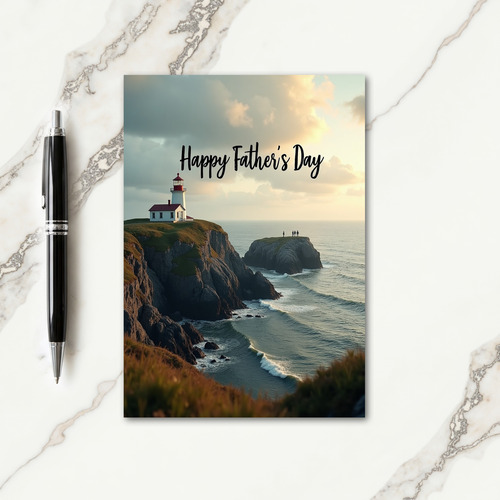 Lighthouse Fathers Day View Card