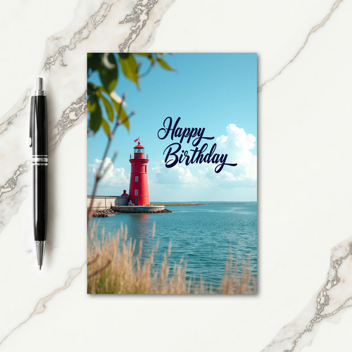 Lighthouse Sweet Birthday Card