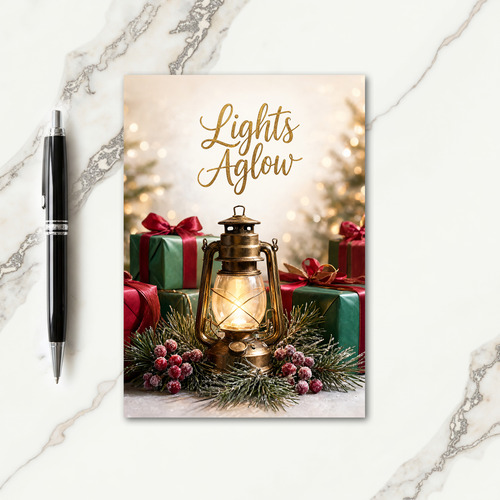 Lights Aglow Stampin Up Card