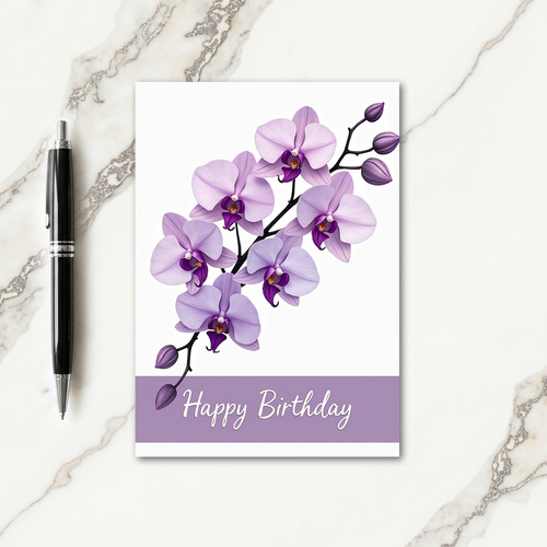 Lilac Delicate Birthday Card