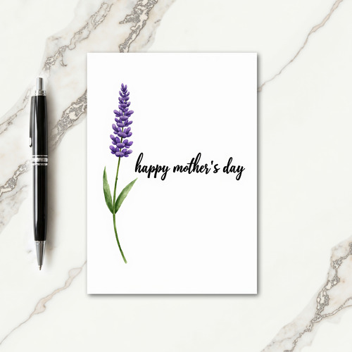 Lilac Floral Mothers Day Card