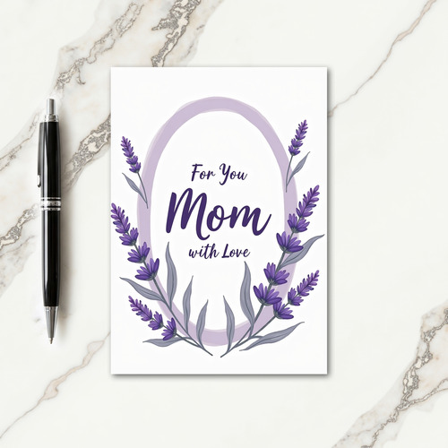 Lilac Mom Floral Love Card