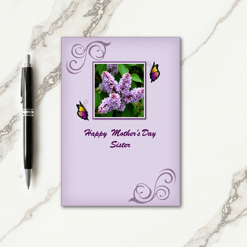 Lilac Mothers Day Garden Card