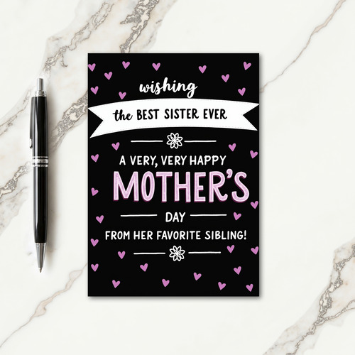 Lilac Mothers Day Script Card