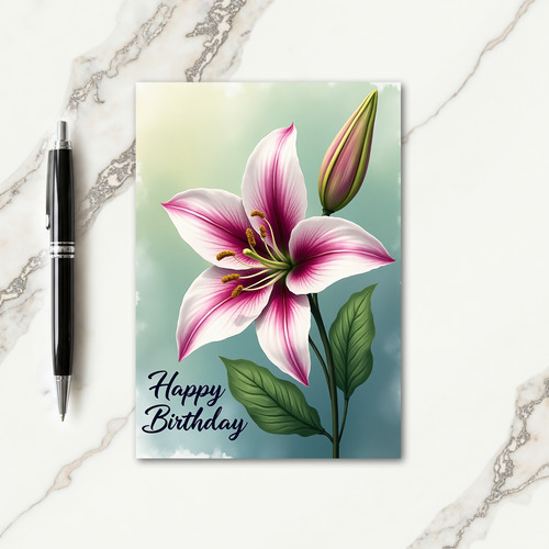 Lily Bloom Birthday Card