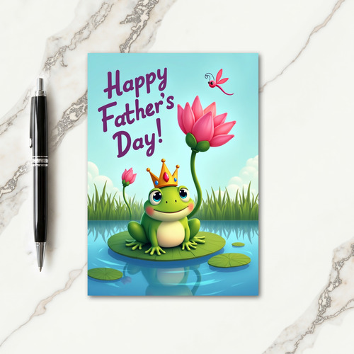 Lilypad Fathers Day Art Card