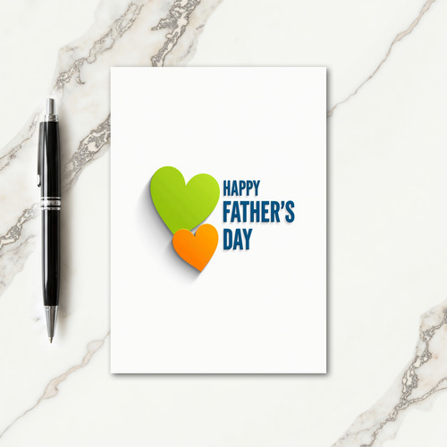 Lime Fathers Day Shape Card