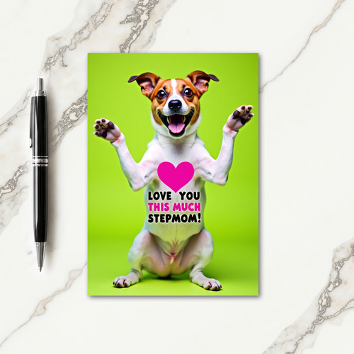 Lime Green Stepmom Love Card