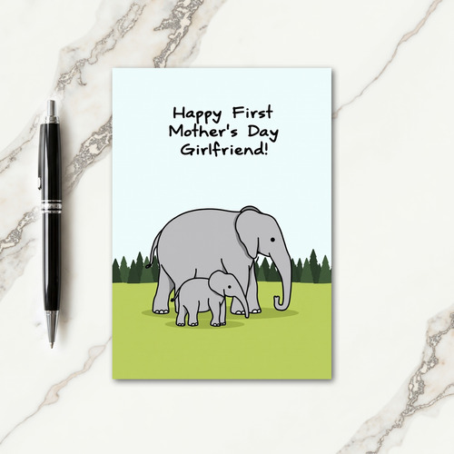 Lime Green Tree Card